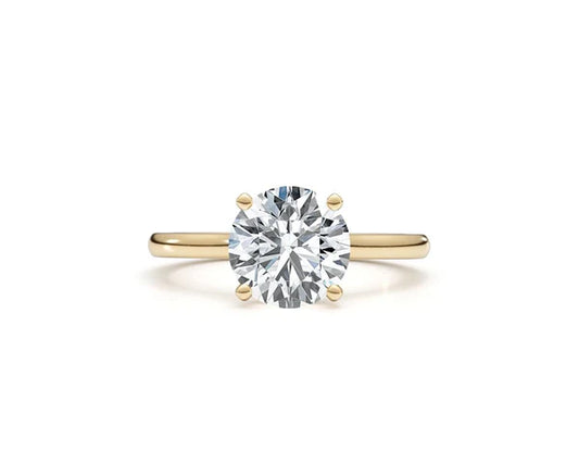 0.50 ct Lab Grown Diamond Round Solitaire Ring