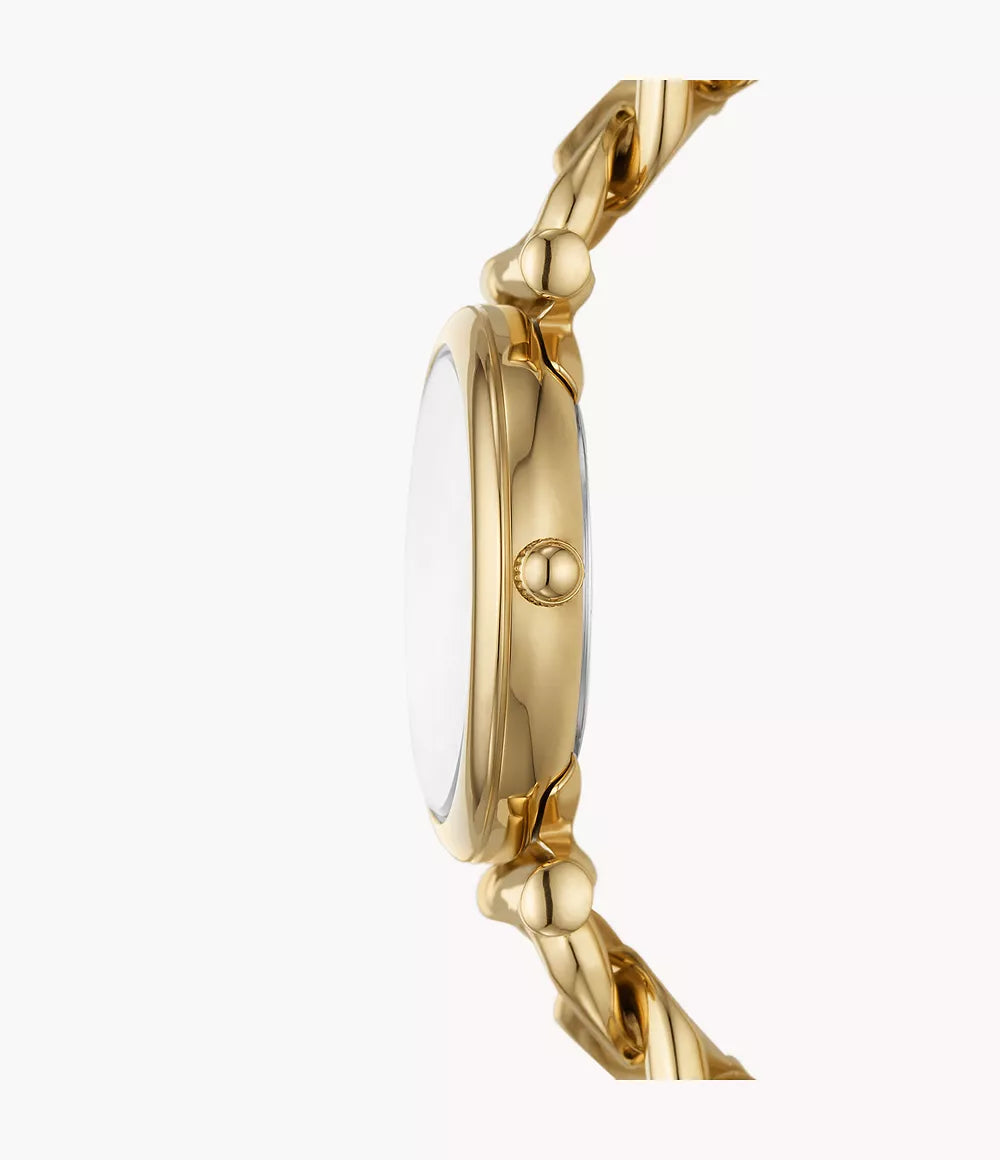 FOSSIL - Carlie Three-Hand Gold-Tone Stainless Steel Watch - ES5329