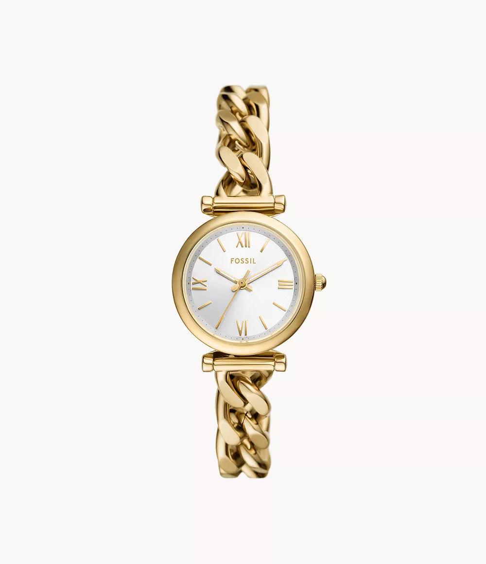 FOSSIL - Carlie Three-Hand Gold-Tone Stainless Steel Watch - ES5329