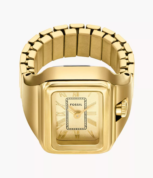 Raquel Watch Ring Two-Hand Gold-Tone Stainless Steel -ES5343