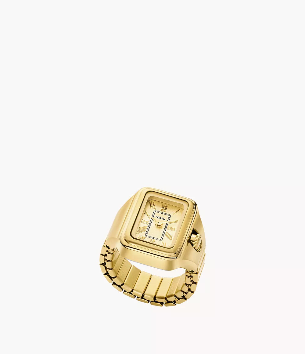Raquel Watch Ring Two-Hand Gold-Tone Stainless Steel -ES5343
