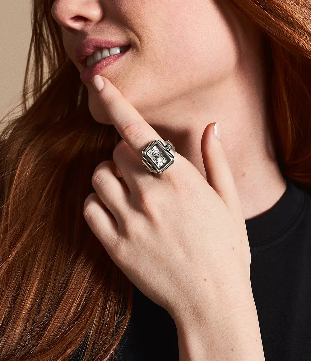 FOSSIL - Raquel Watch Ring Two-Hand Stainless Steel -ES5344