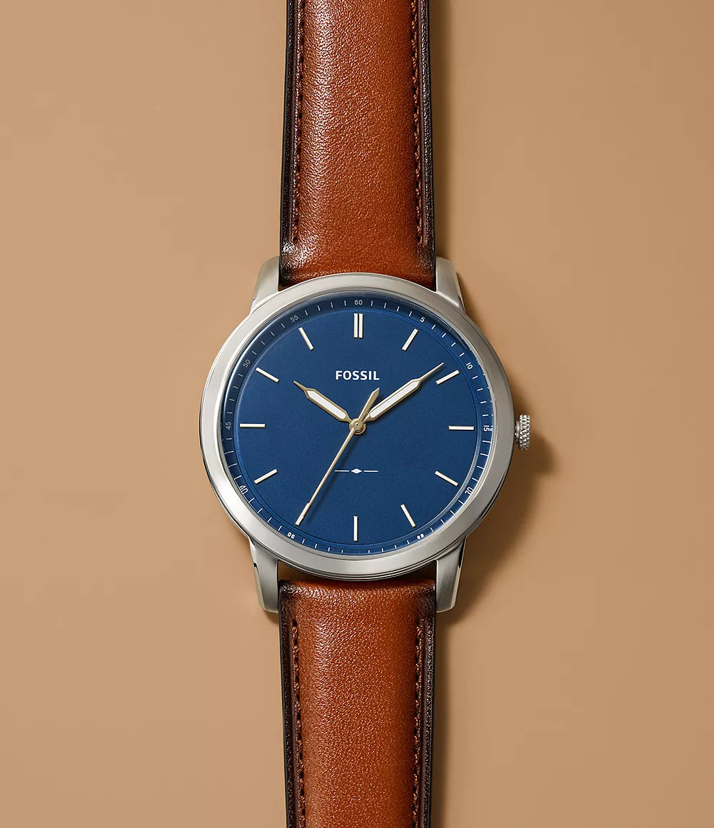 FOSSIL - The Minimalist Slim Three-Hand Light Brown Leather Watch - FS5304