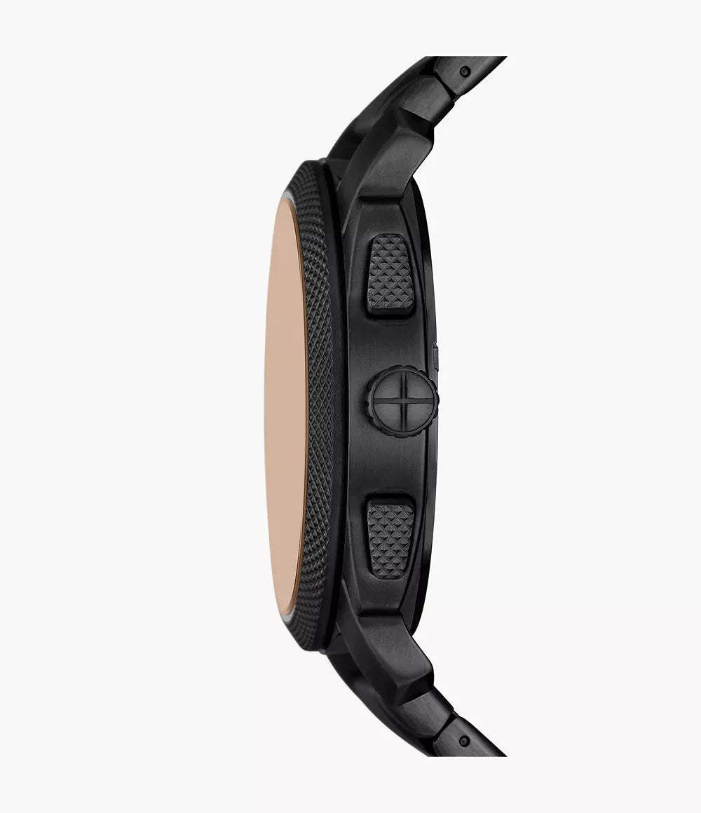 FOSSIL Machine Chronograph Black Stainless Steel Watch - FS6097