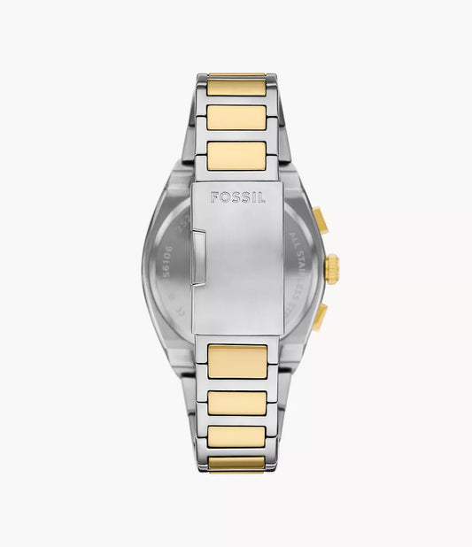 FOSSIL Everett Chronograph Two-Tone Stainless Steel Watch - FS6106