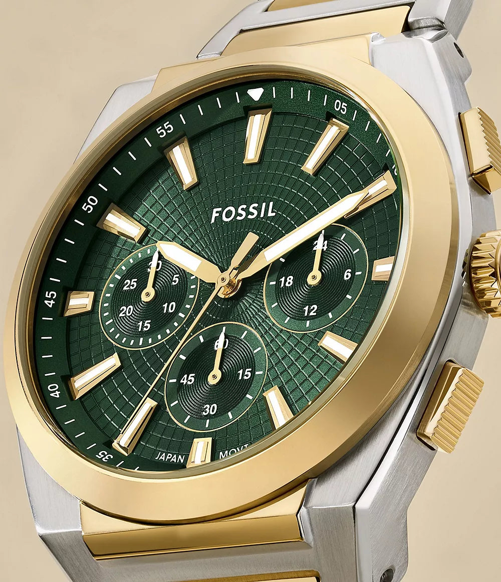 FOSSIL Everett Chronograph Two-Tone Stainless Steel Watch - FS6106
