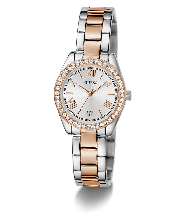 GUESS Mini Luna Ladies 2-Tone Analog Watch - GW0841L3