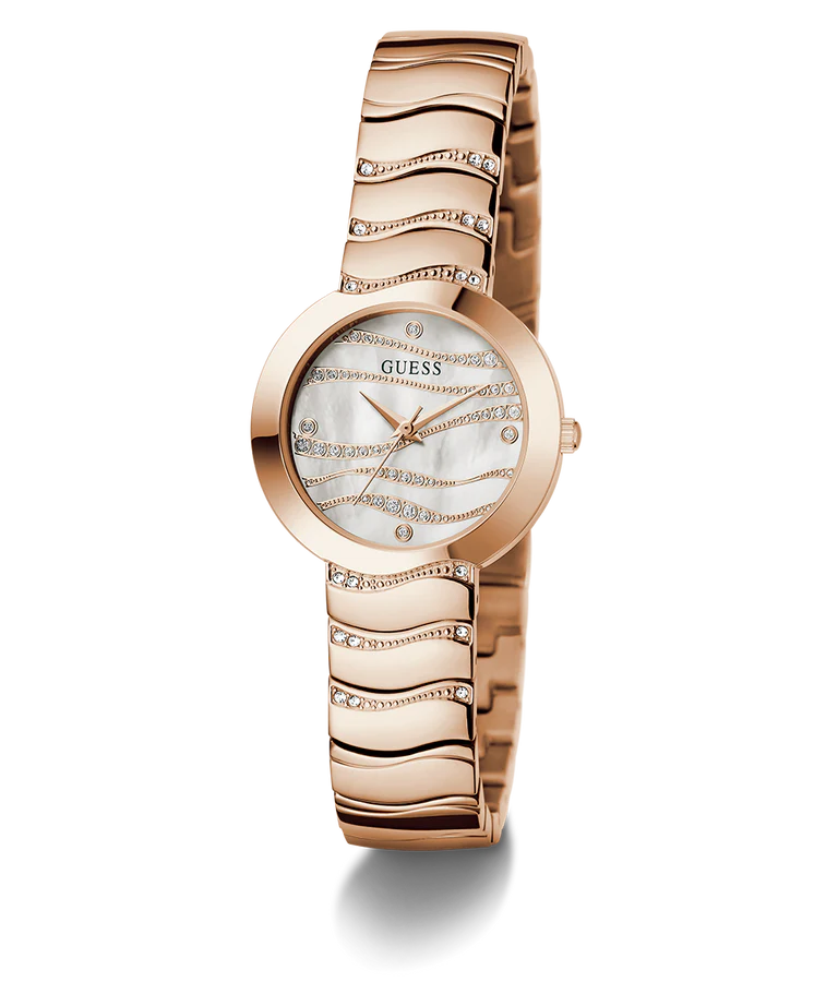 GUESS Ladies Rose Gold Tone Analog Watch - GW0871L3