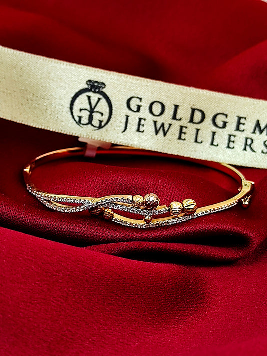 18ct Yellow Gold Cubic Zirconia Bracelet