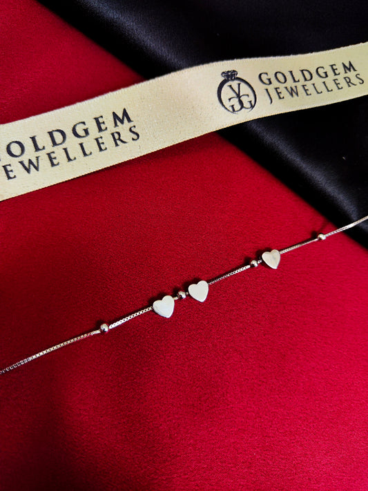 Silver 925 Heart Bracelet