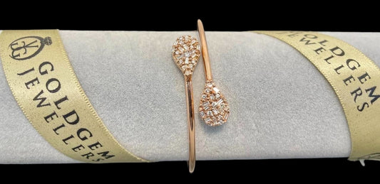 18ct Rose Gold Diamond Bracelet