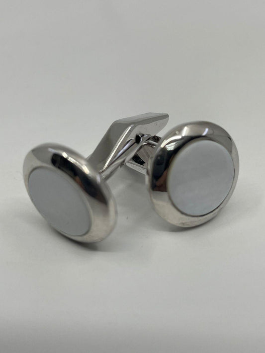 Silver and Mother of pearl cufflinks - MEN