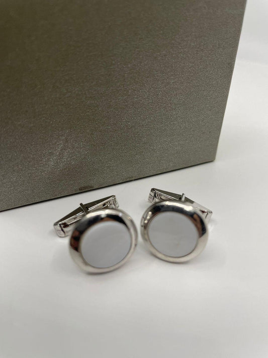 Silver and Mother of pearl cufflinks - MEN