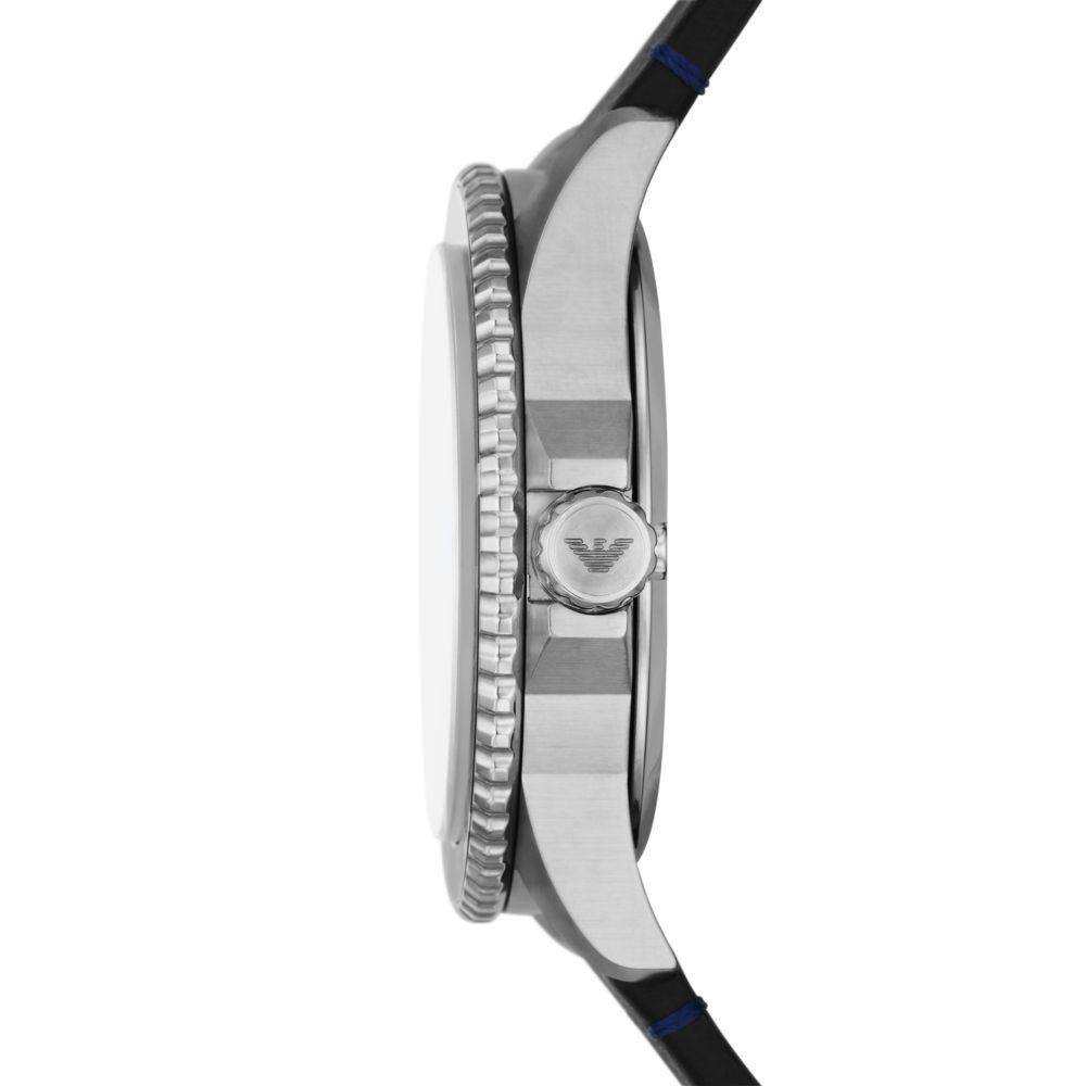 Emporio Armani Black Leather Watch - AR11516