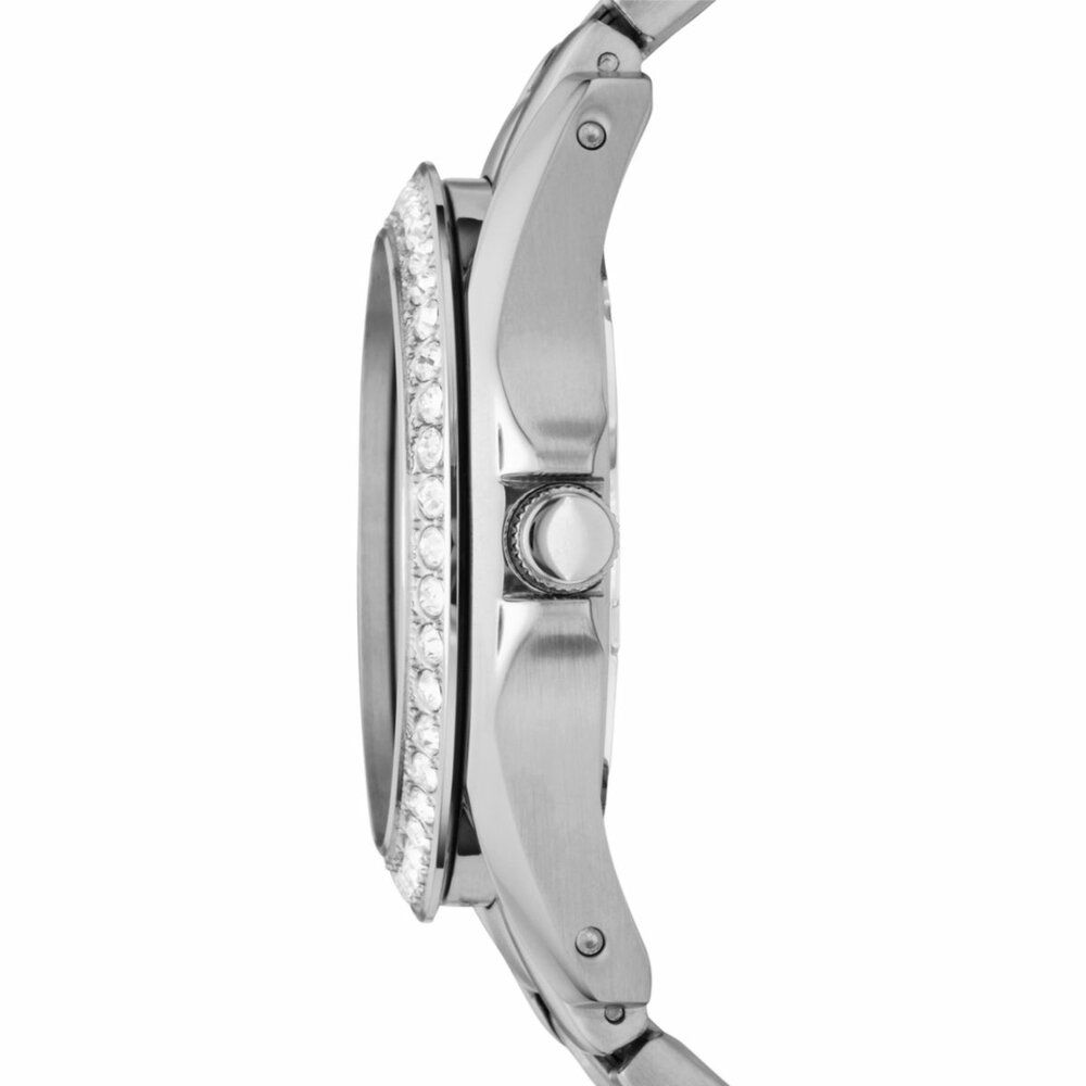 Fossil Women's Riley Silver/Steel Round Stainless Steel Watch - ES3202