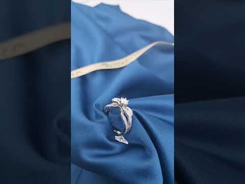 18ct White Gold Natural Diamond Ring 0.32ct