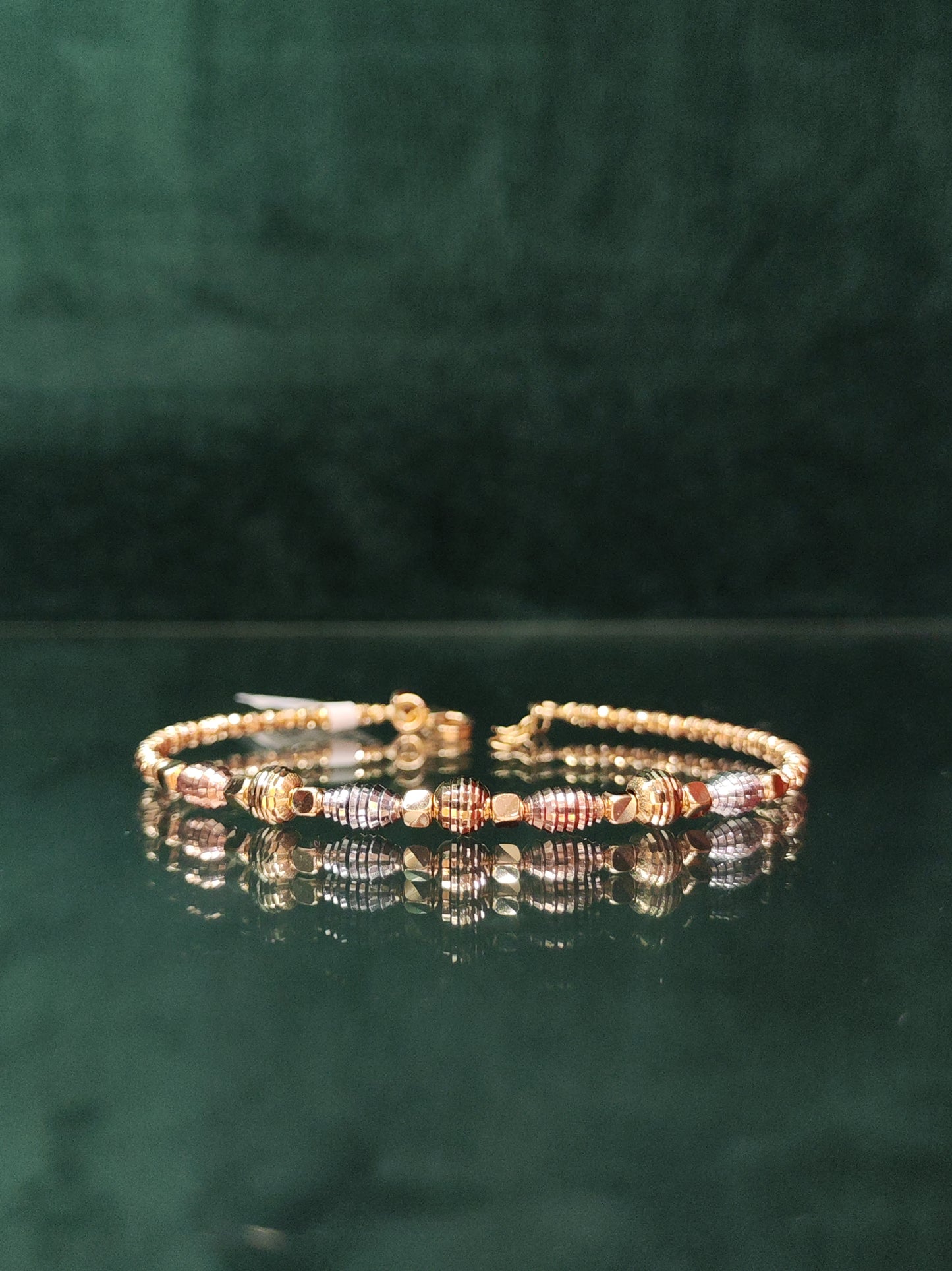 18ct Gold 3 Tone Bracelet