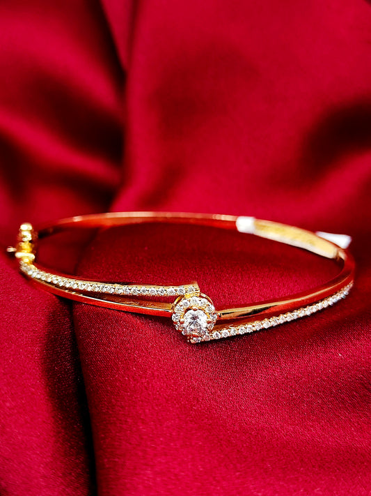 18ct Yellow Gold Diamond Bracelet