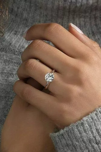 1.5 ct Lab Grown Diamond Round Solitaire Ring