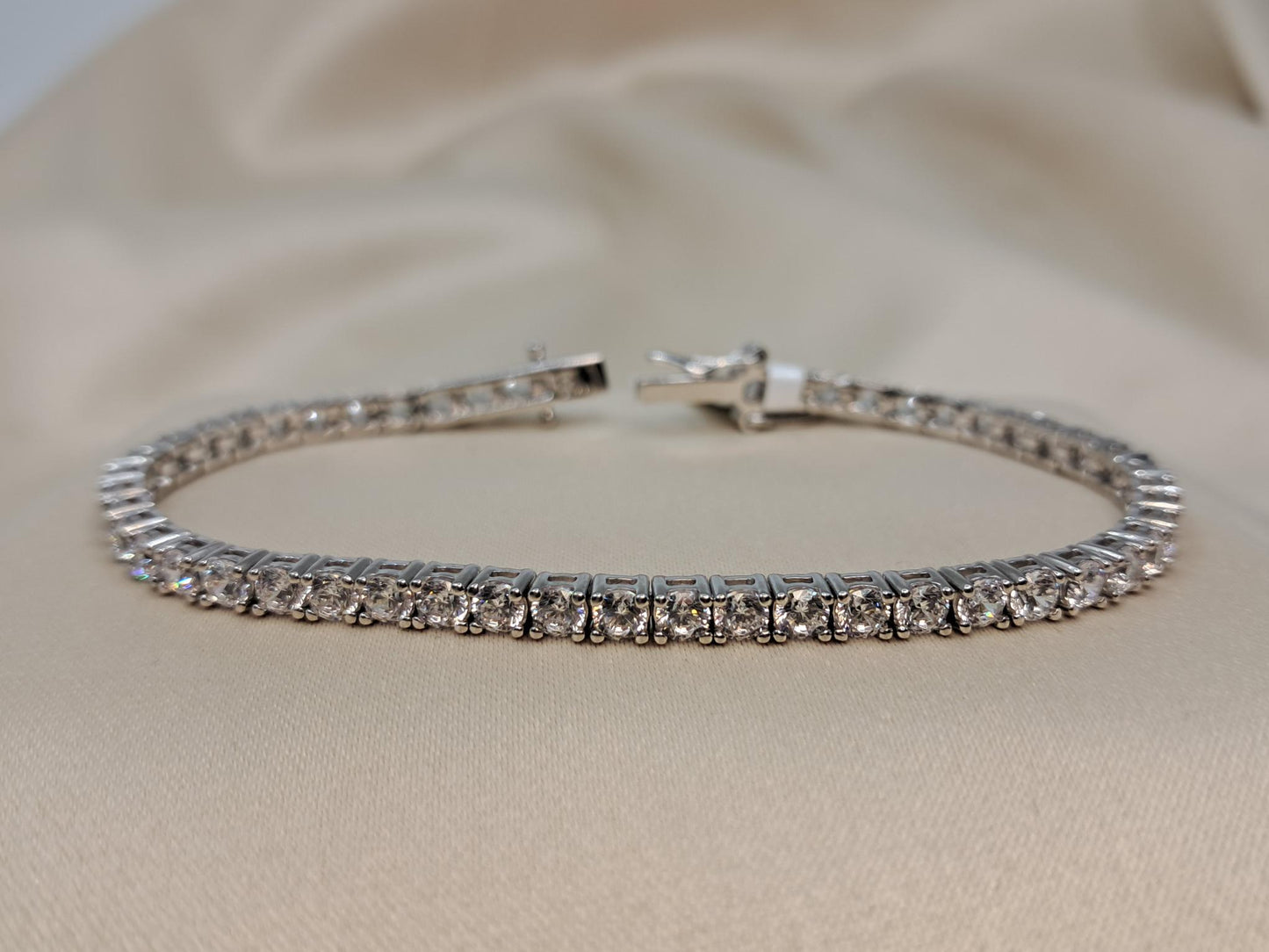 Silver 925 Cubic Zirconia Tennis Bracelet