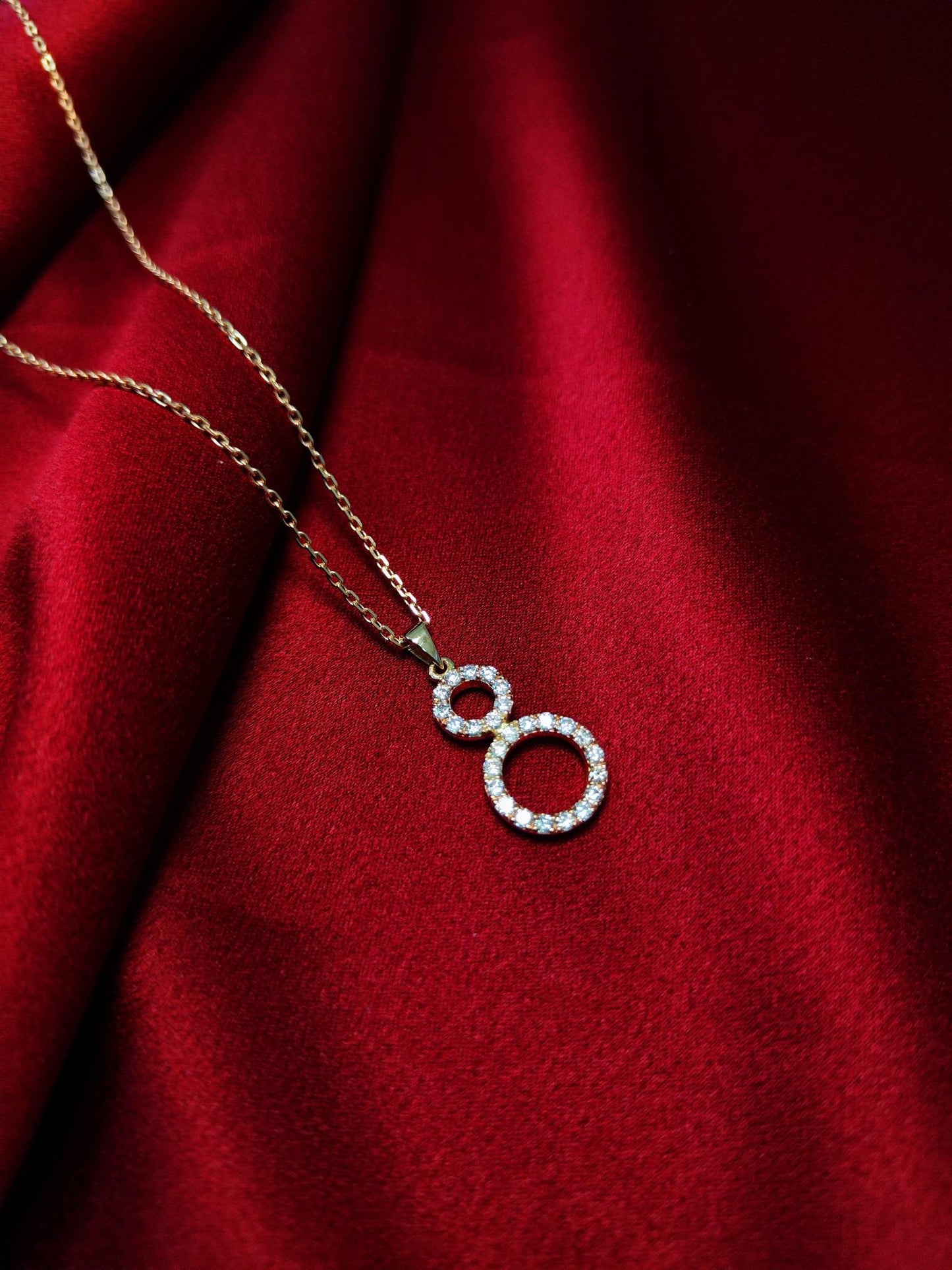 18ct Natural Diamond Rose Gold Pendant