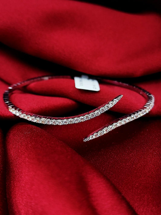 18ct White Gold Natural Diamond Bracelet