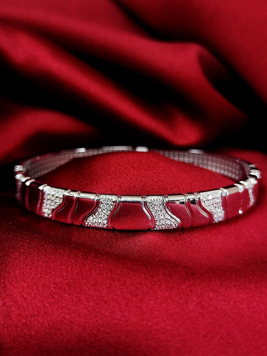 18ct White Gold Natural Diamond Bracelet