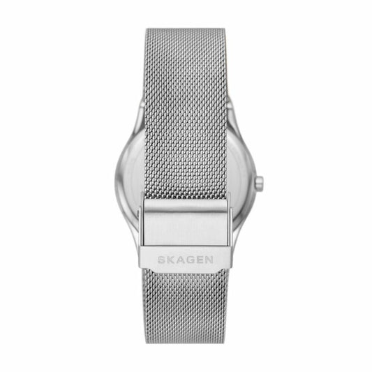 Skagen Sol Solar-Powered Silver Stainless Steel Mesh Watch - SKW3024