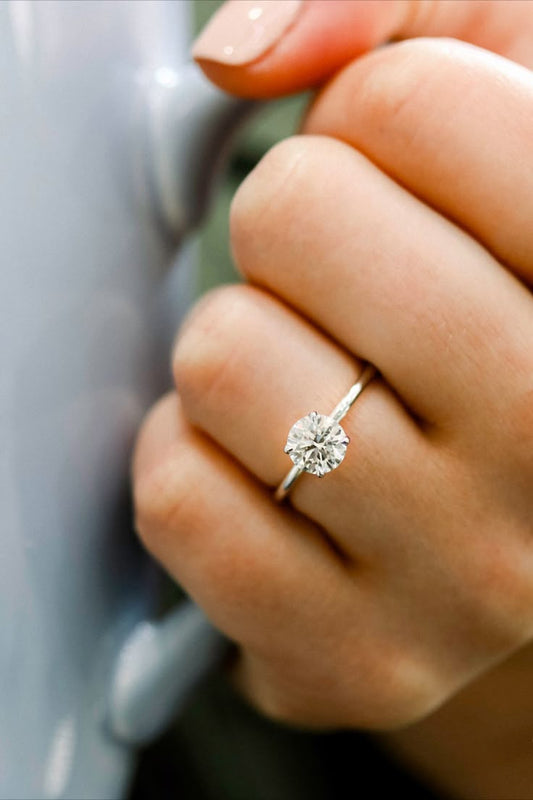 1 ct Lab Grown Diamond Solitaire Ring