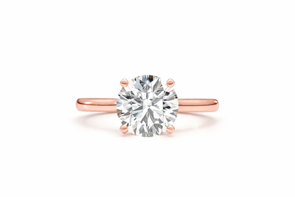 1 ct Lab Grown Diamond Round Solitaire Ring