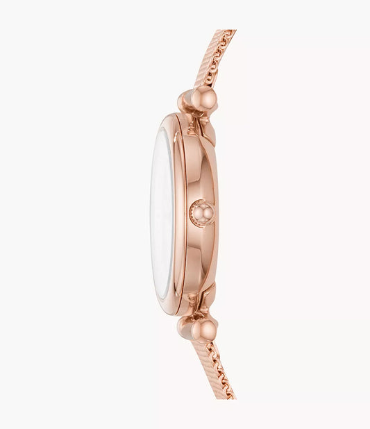FOSSIL Carlie Mini  Rose Gold-Tone Stainless Steel Watch - ES4433