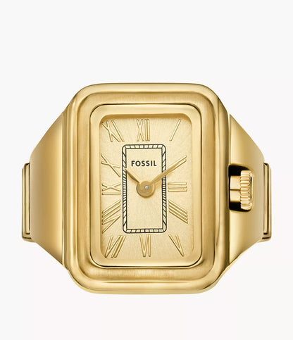 Raquel Watch Ring Two-Hand Gold-Tone Stainless Steel -ES5343