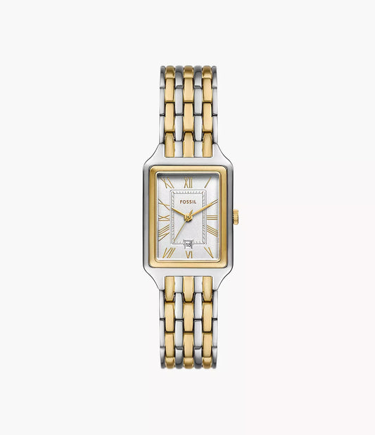 FOSSIL Raquel Three-Hand Date Two-Tone Stainless Steel Watch - ES5368