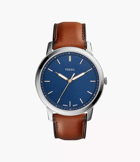 FOSSIL - The Minimalist Slim Three-Hand Light Brown Leather Watch - FS5304