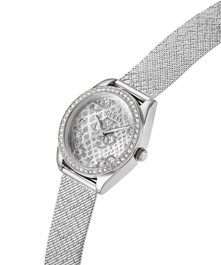 GUESS Ladies Silver Tone Analog Watch - GW0748L1