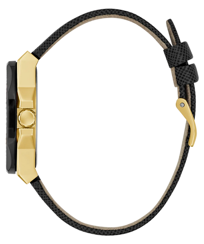 GUESS Ladies Black Gold Tone Multi-function Watch - GW0753L4
