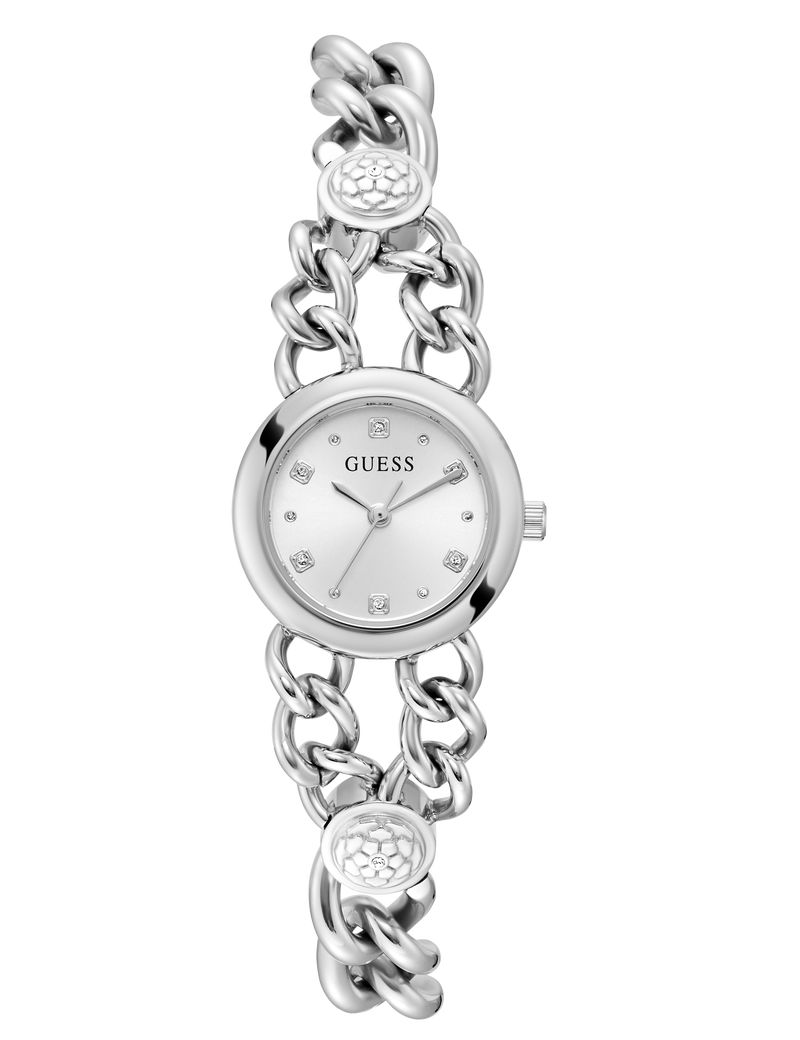 GUESS - Ladies Silver Tone Analog Watch- GW0758L1