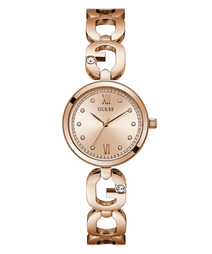 GUESS Ladies Rose Gold Tone Analog Watch - GW0759L3
