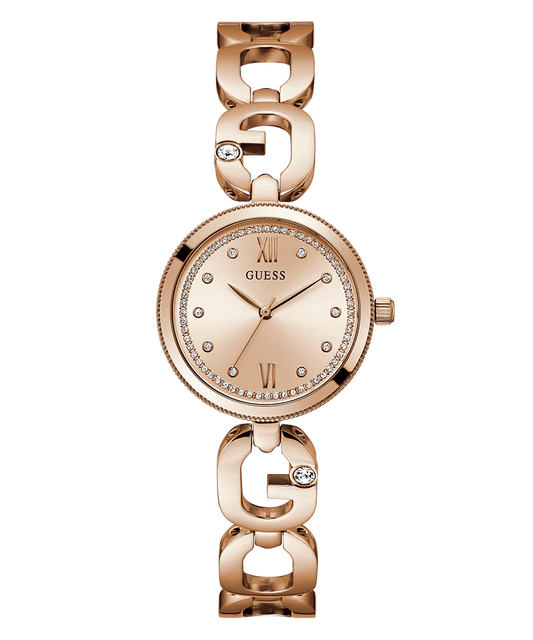 GUESS Ladies Rose Gold Tone Analog Watch - GW0759L3