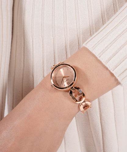 GUESS Ladies Rose Gold Tone Analog Watch - GW0759L3