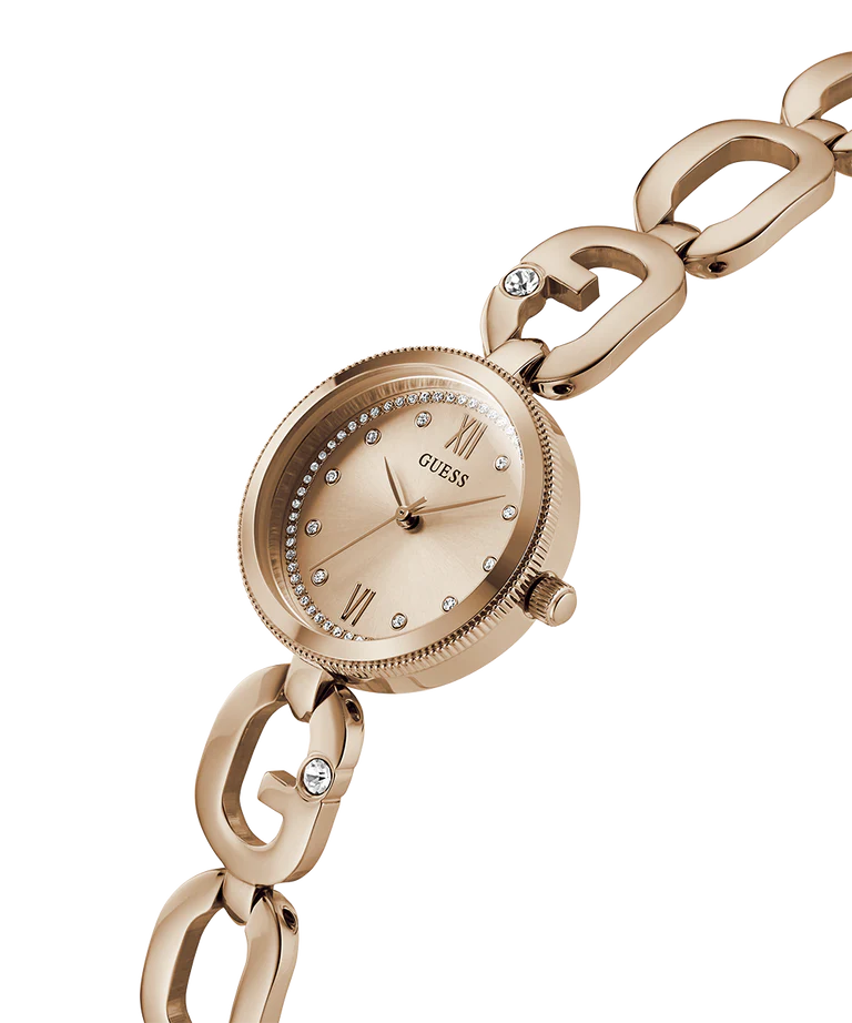 GUESS Ladies Rose Gold Tone Analog Watch - GW0759L3