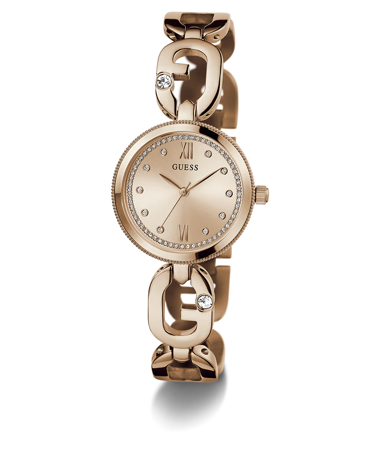 GUESS Ladies Rose Gold Tone Analog Watch - GW0759L3