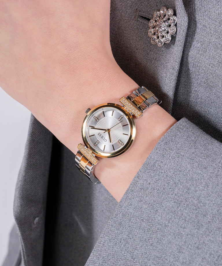 GUESS Ladies 2-Tone Gold Tone Analog Watch - GW0762L5