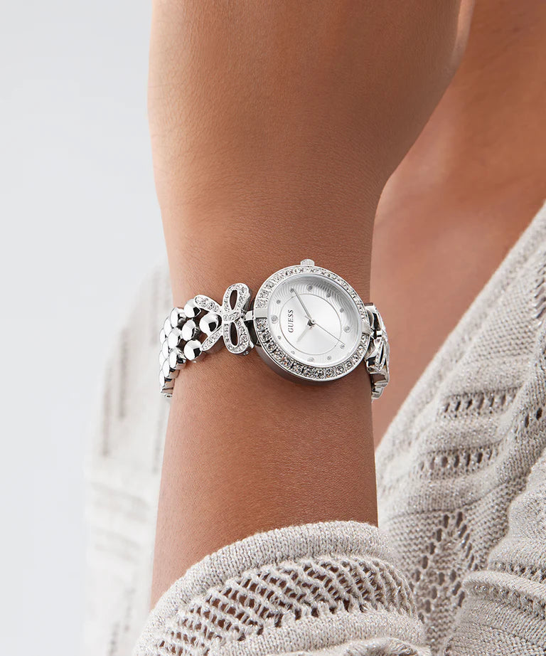 GUESS Ladies Silver Tone Analog Watch - GW0838L1