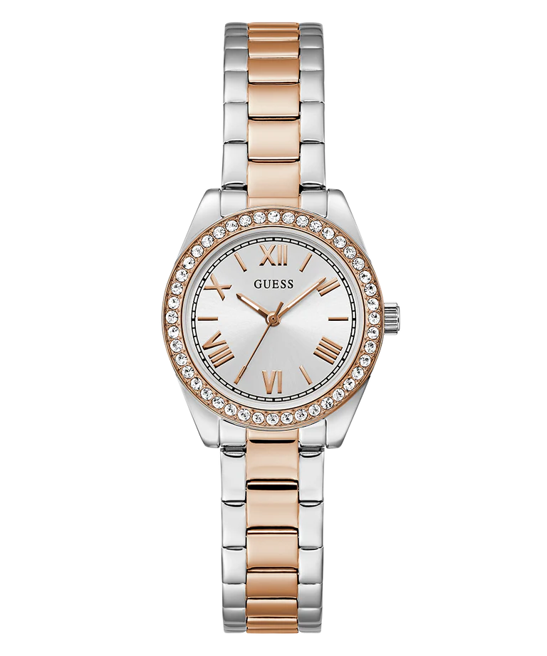GUESS Mini Luna Ladies 2-Tone Analog Watch - GW0841L3
