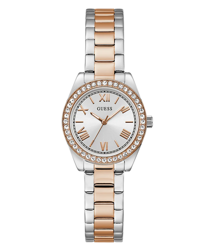 GUESS Mini Luna Ladies 2-Tone Analog Watch - GW0841L3