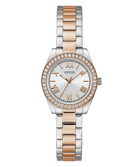 GUESS Mini Luna Ladies 2-Tone Analog Watch - GW0841L3