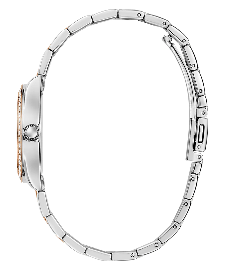 GUESS Mini Luna Ladies 2-Tone Analog Watch - GW0841L3