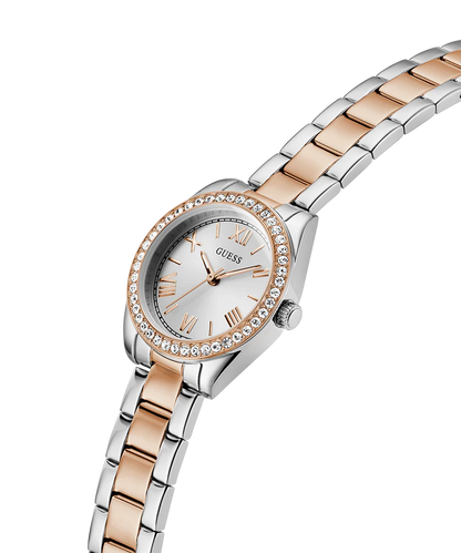 GUESS Mini Luna Ladies 2-Tone Analog Watch - GW0841L3