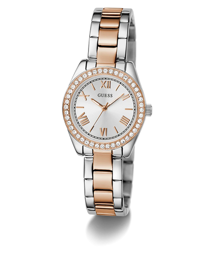 GUESS Mini Luna Ladies 2-Tone Analog Watch - GW0841L3